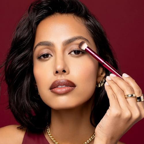 Real Techniques Cherry On Top Mesmereyes Brush Trio Limited Edition Makeup Brush Set Synthetic Bristles Eye Makeup Brushes Vegan Crueltyfree For Powder And Cream Eyeshadow 3Piece Set