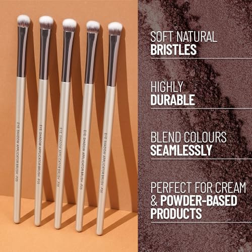 Swiss Beauty Powder Brush Eyshadow Applicator Brush Silver