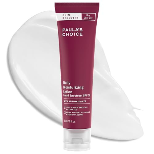 PaulaS Choice Paulas Choice Skin Recovery Daily Moisturizing Lotion Mineral Sunscreen For Face Spf 30 Face Sunscreen With Oat And Cucumber Dry And Sensitive Skin Uva Uvb Protection Fragrancefree 2Oz