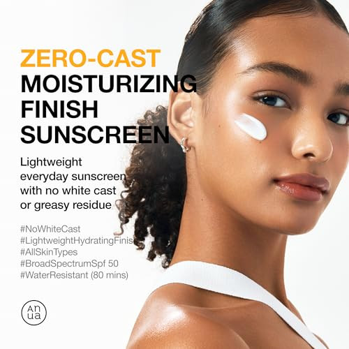 Anua Ultimate Glow Protection Duo Zerocast Moisturizing Finish Sunscreen plus Niacinamide 10 plus Txa 4 Serum Spf 50No White Cast Facial Serum For Face Korean Skincare Set
