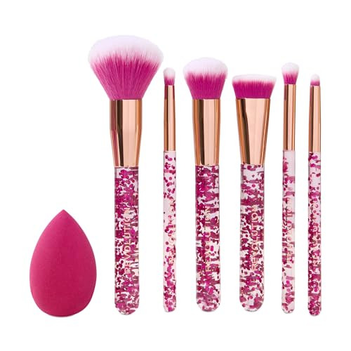 Revolution Beauty London Revolution Full Look Makeup Brush Set 7Piece Eye Face And Cheek Collection With Blending Vegan And Crueltyfree