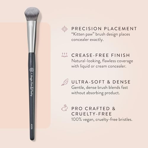 Bk Beauty Brushes Angie Hot And Flashy A506 Concealer Viral Kitten Paw Face Brush Undereye Concealing And Contouring Makeup Brushes