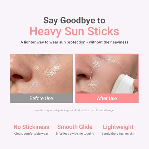 Kahi Airy Fir Sun Stick S Spf 50plus Tube Keyring Triple Functional Broad Spectrum Face Sunscreen Stick Waterproof Sweatproof And Sandproof Korean Skin Care 0.45 Oz