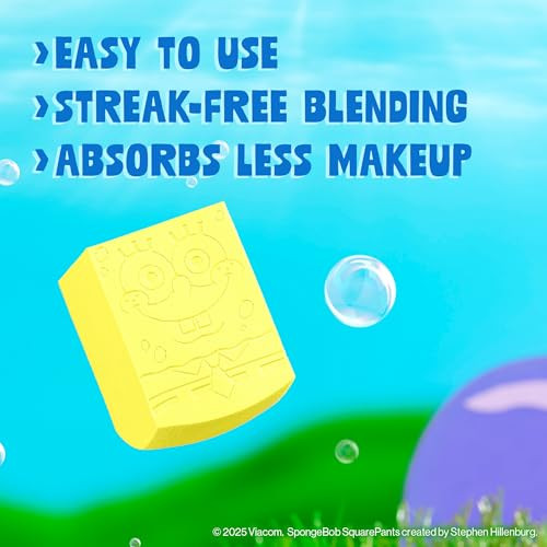 Wet N Wild Makeup 3D Beauty Blender For Foundation Contouring And Baking bob Squarepants Edition