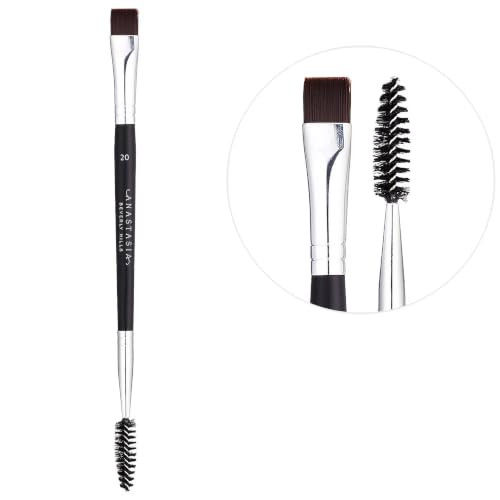 Anastasia Beverly Hills Brush 20 Dualended Flat Detail Brow Brushflat Square Edge Integrated Blending Spoolie Premium Synthetic Bristles Arch Definition Master Crueltyfree Artistry.