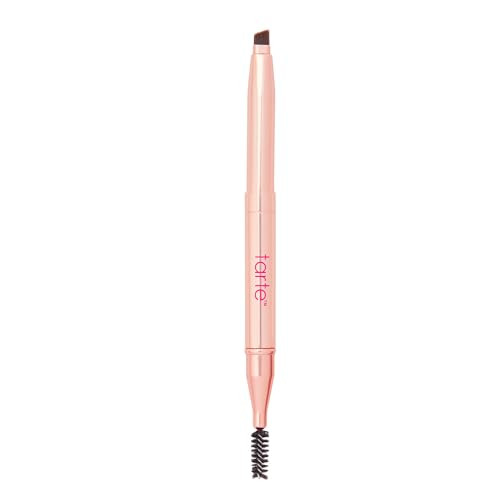 Tarte Big Ego Fill Service Brow Brush And Spoolie Angled Brow Brush For Easy Eyebrow Shaping And Filling Dualended Makeup Tool For Defined Brows Vegan And Crueltyfree