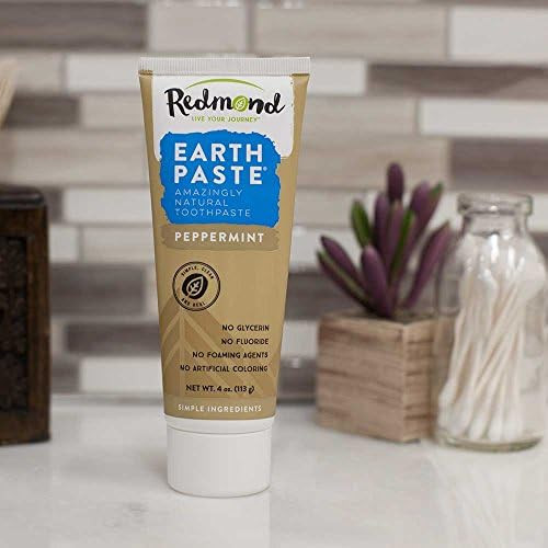 REDMOND Earthpaste - Natural Non Fluoride Toothpaste  Ounce Tube