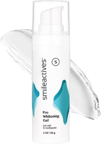 Smileactives Teeth Whitening Gel Hydrogen Peroxide for All Toothpaste  Removes Coffee Stains and Discoloration Whiter Smile in Days