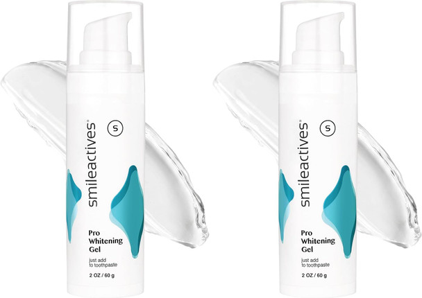 Smileactives Teeth Whitening Gel Hydrogen Peroxide for All Toothpaste  Removes Coffee Stains and Discoloration Whiter Smile in Days