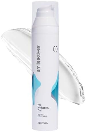 Smileactives Teeth Whitening Gel Hydrogen Peroxide for All Toothpaste  Removes Coffee Stains and Discoloration Whiter Smile in Days