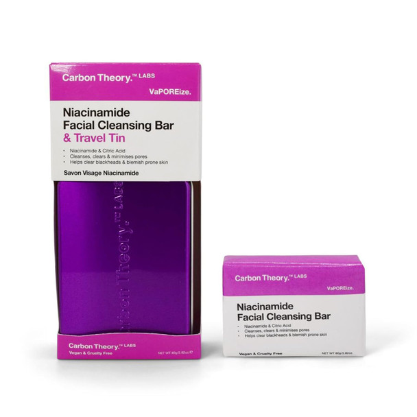 Carbon Theory Face Bar 80g with Travel Tin