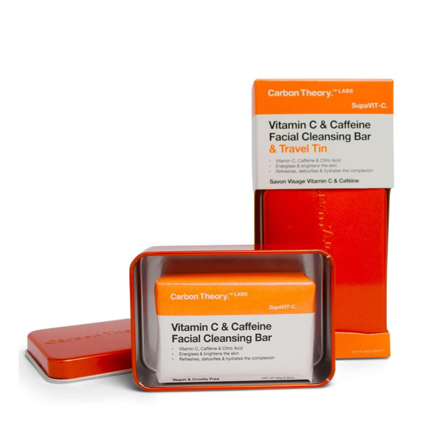 Carbon Theory Face Bar 80g with Travel Tin
