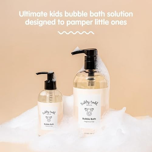 Tubby Todd Bubble Bath for Kids Toddlers and Babies  Hypoallergenic Non-Irritating Sensitive skin