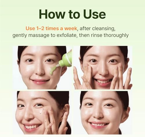 CENTELLIAN 24 Madeca Matcha Toning Peeling Gel - Facial Exfoliator | Facial Exfoliator with Matcha-TECA, Charcoal Capsules and Cellulose for Smooth Texture, Sebum Care and Clarity, 5.07 fl oz