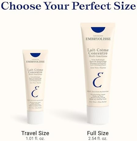 Embryolisse Lait-Crème Concentré Face Moisturizer and Makeup Primer French Face Cream With Shea Butter and Aloe Vera