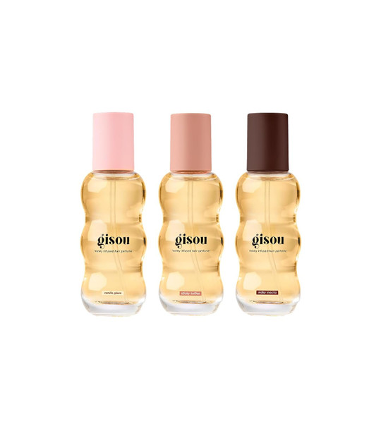 Gisou Glazed Scents Trio  Honey Infused Hair Perfume Minis Gift Set with Fall-Inspired Scents for Long Lasting Shine and  Hydration