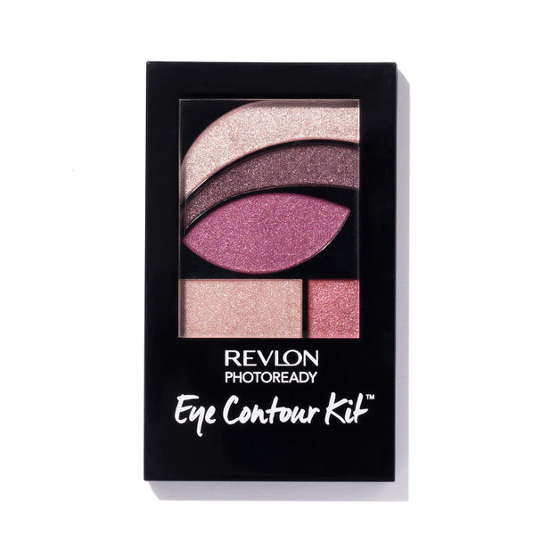 Revlon PhotoReady Eye Contour Kit, Eyeshadow Palette with 5 Wet/Dry Shades & Double-Ended Brush Applicator