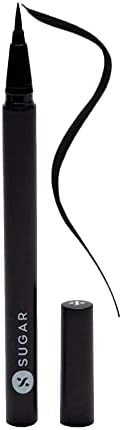 SUGAR Cosmetics Arrested For Overstay Waterproof Eyeliner Matte Finish - 1 count (Pack of 1) 01 I'll Be Black (Black Eyeliner)