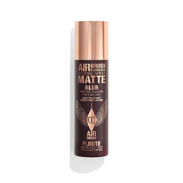 Charlotte Tilbury Airbrush Flawless Matte Setting Spray – Ulta-Fine Mist to Prime & Set Makeup Up to 16Hr – Oil and Shine Control with Blurring Matte Finish, Humidity & Waterproof