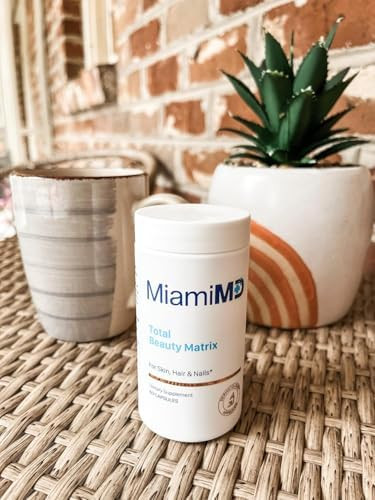 MiamiMD Total Beauty Matrix Collagen Supplements for Women  Collagen Capsules with Vitamin C for Hair Skin and Nails  Cruelty Free