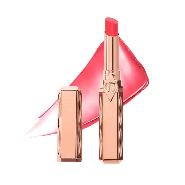 Charlotte Tilbury Pillow Talk Blush Balm Lip Tint - Long-Lasting, Buildable Sheer Tint with Peptides for Hydrated, Blushed Looking Lips - 24 HR Hydration