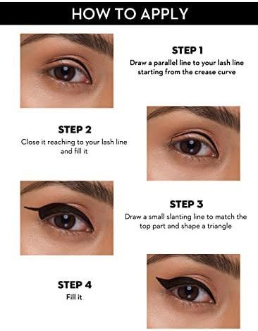 SUGAR Cosmetics - Eye Warned You So - Double Matte Eyeliner Gel - Sweat Proof, Waterproof Eye Liner With Matte Finish Multicolor 1 count (Pack of 1) (01 Black Swan (Black)
