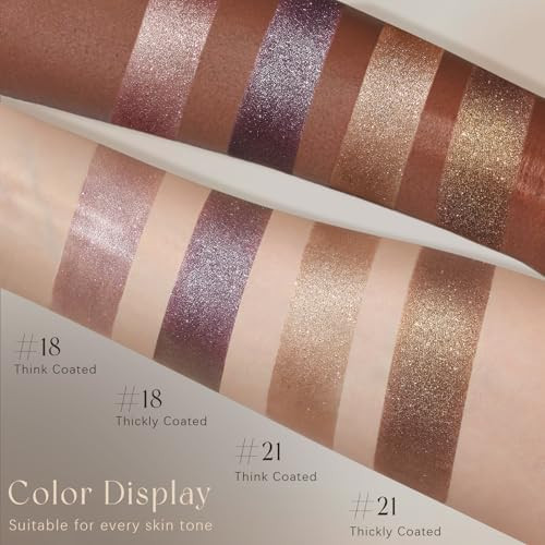 Noerrors Smoky Mauve Multi Dimension Satin Glitter Eyeshadow Palette,