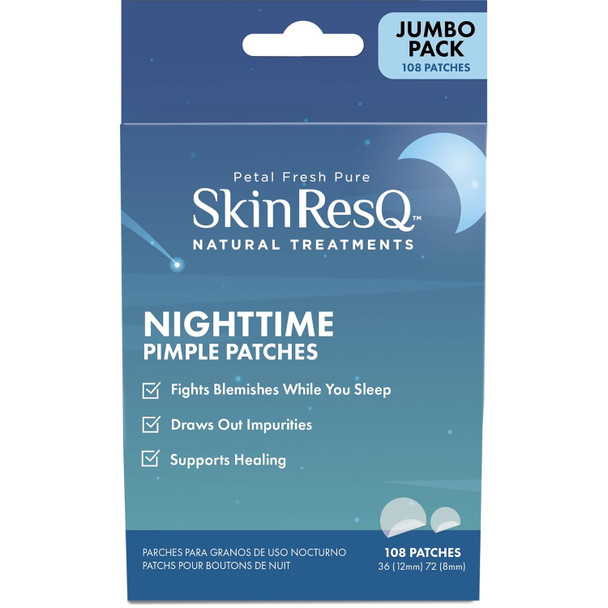 Petal Fresh Skin ResQ  Pimple Patches  Hydrocolloid Blemish Dots for Zits Blemishes Breakouts and  Whiteheads  Ultra Thin Protects Skin Seamless Under Makeup  108 Patches