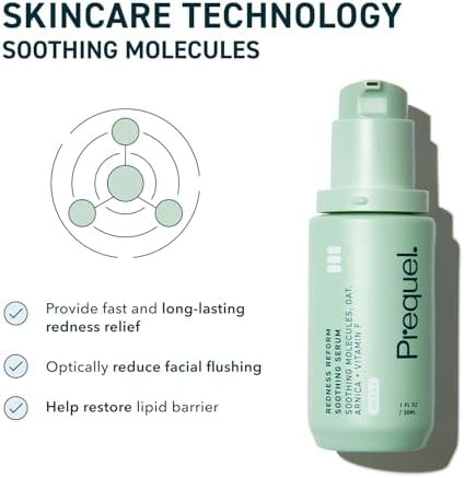 Prequel Skin Redness Corrector  Calming Face Serum Oat Extract Sensitive  Redness Corrector Face Serum With Oat Extract And Vitamin F For Sensitive Skin Calming Serum Supporting Skin Barrier Comfort