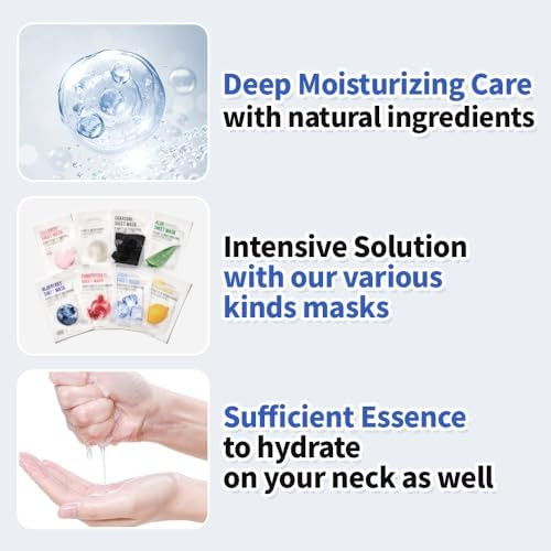 EUNYUL Purity Korean Collagen Face Mask for Skincare Hydrating and Nourishing