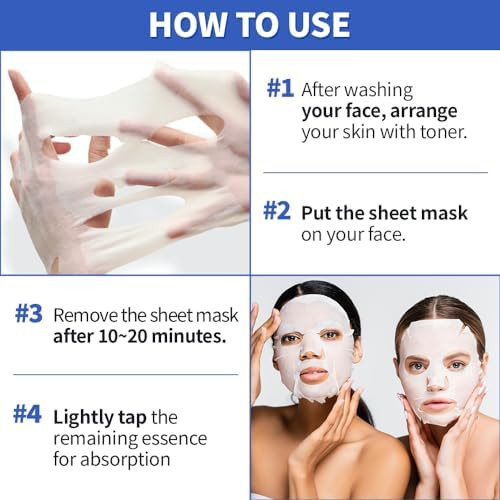 EUNYUL Purity Korean Collagen Face Mask for Skincare Hydrating and Nourishing