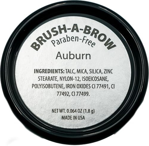 Pure Ziva  Brown Red Eyebrow Brow Powder Cake Powder, Paraben Free No Animal Testing and Cruelty Free