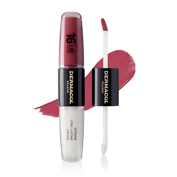Dermacol 16-Hour Lip Color, Two-Phase Kissproof Lip Stain & Gloss