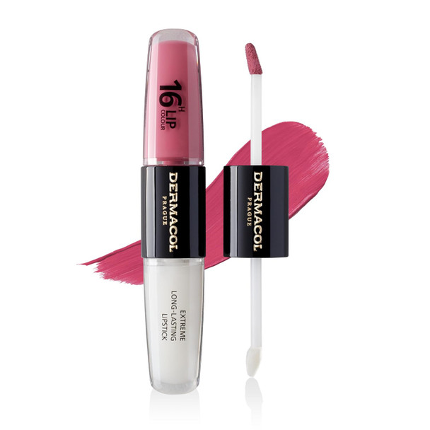 Dermacol 16-Hour Lip Color, Two-Phase Kissproof Lip Stain & Gloss