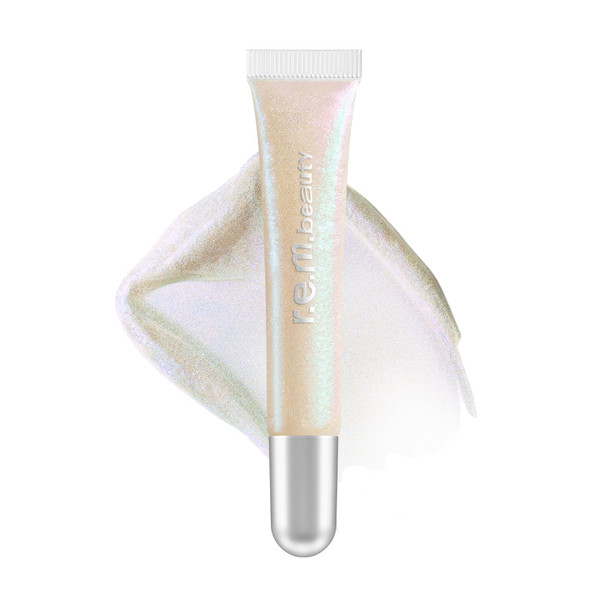 r.e.m. beauty by ariana grande Plumping Lip Gloss Iridescent Duochrome Finish that Sparkles