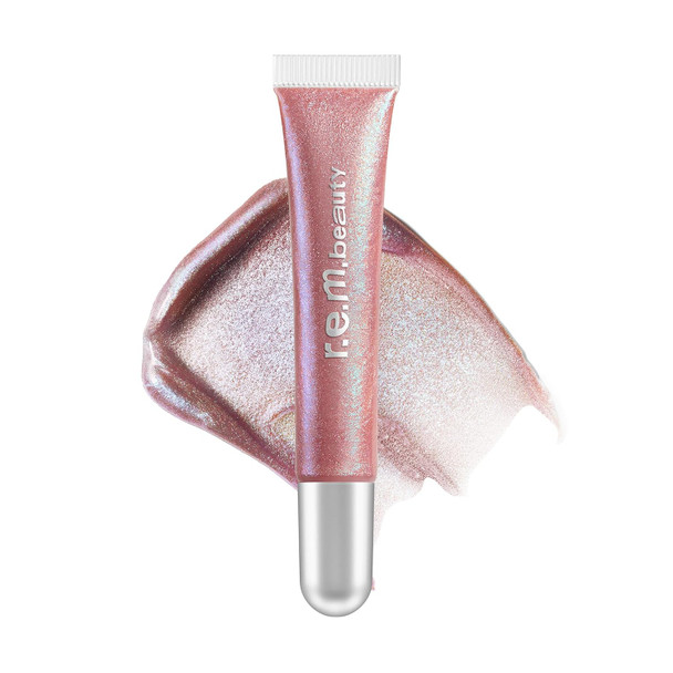 r.e.m. beauty by ariana grande Plumping Lip Gloss Iridescent Duochrome Finish that Sparkles