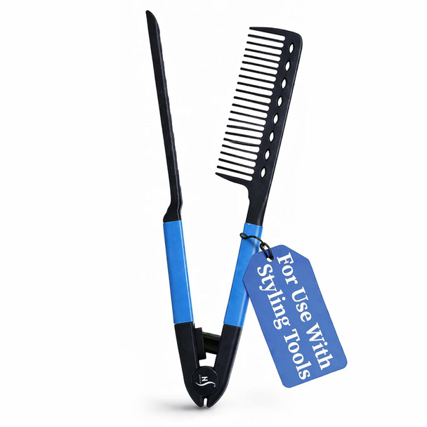 HerStyler Hair Straightening Comb for Flat Iron - Easy Styling & Parting