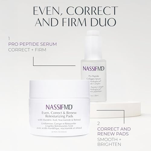 NassifMD Even Correct & Renew Retexturizing Pads Mandelic Acid Retinol