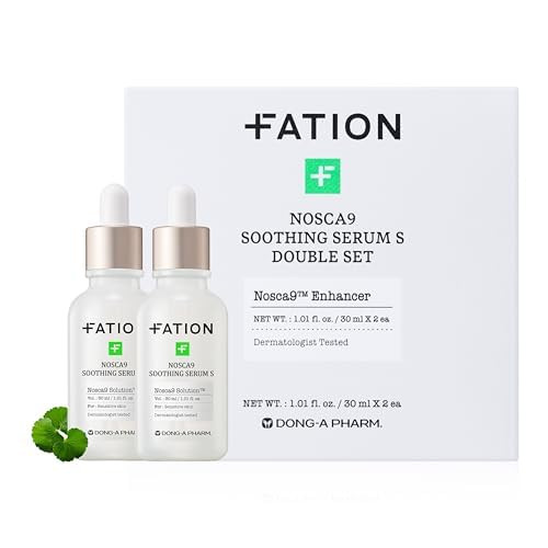 Fation  NOSCA9 Soothing Serum S  Rapid Hydrating Calming Serum with 5 Layer Ceramide Complex and Fresh Centella Asiatica Advanced Barrier Repair for Sensitive Skin Korean Skin Care