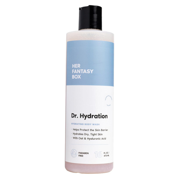 Her Fantasy Box Body Vitamins Moisturizing Body Wash – Multi-Vitamin Cleanser with Vitamins A, B6, C & E, Hydrating & pH Balanced, Vegan & Cruelty Free, 16 oz
