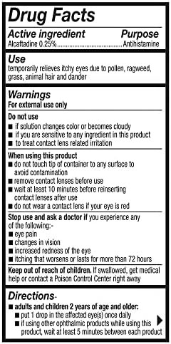 Lastacaft Once Daily Eye Allergy Itch Relief Drops 0.17 fl oz (5 mL)