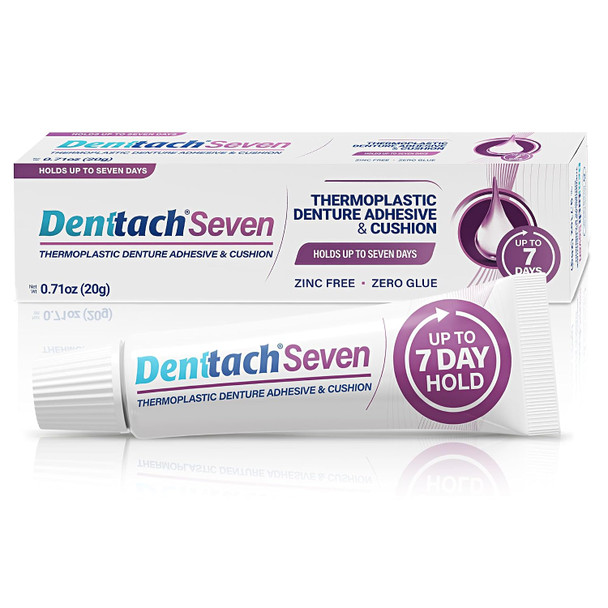 Denture Adhesive, Thermoplastic Denture Adhesive, Up to 7 Days Comfortable Secure Denture Grip Cushion and Soft Reliner, Waterproof, Non Glue  Zinc Free, Denture Reliner
