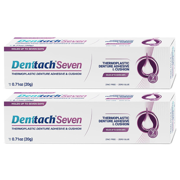 Denture Adhesive, Thermoplastic Denture Adhesive, Up to 7 Days Comfortable Secure Denture Grip Cushion and Soft Reliner, Waterproof, Non Glue  Zinc Free, Denture Reliner