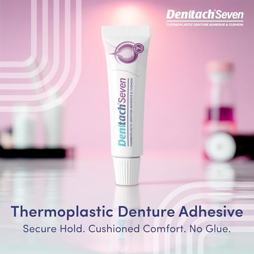 Denture Adhesive, Thermoplastic Denture Adhesive, Up to 7 Days Comfortable Secure Denture Grip Cushion and Soft Reliner, Waterproof, Non Glue  Zinc Free, Denture Reliner