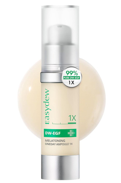 Easydew DW EGF Melatoning Ampoule  Dark Spot Serum Pure DW EGF Peptide Niacinamide Glutathione for Uneven Skin Tone Fast  Absorbing Korean Skincare