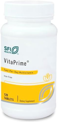 SFI Health Klaire Labs VitaPrime Promote Immune Function and  Support Nutritional Gaps, Iron Free Multivitamin for Women and Men