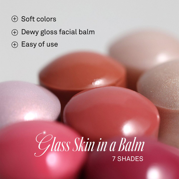 hince True Dimension Radiance Balm Korean Glass Skin Highlighter, with Squalane & Safflower Oil | Cream Blush, Eyeshadow & Lip Glow in One | Dewy Glass Skin Finish, No Parabens, 10g