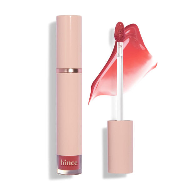 HINCE Mood Enhancer Water Liquid Glow - Non-Sticky & Waterproof Lip Stain for Women - Long Wearing Lip Gloss for Natural and Glass Glow - Moisturizing Liquid Makeup, 0.16 fl.oz