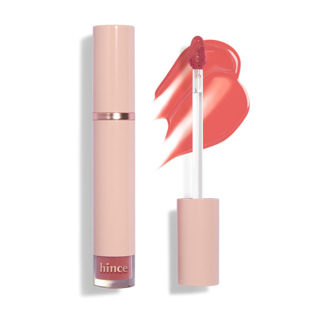 HINCE Mood Enhancer Water Liquid Glow - Non-Sticky & Waterproof Lip Stain for Women - Long Wearing Lip Gloss for Natural and Glass Glow - Moisturizing Liquid Makeup, 0.16 fl.oz