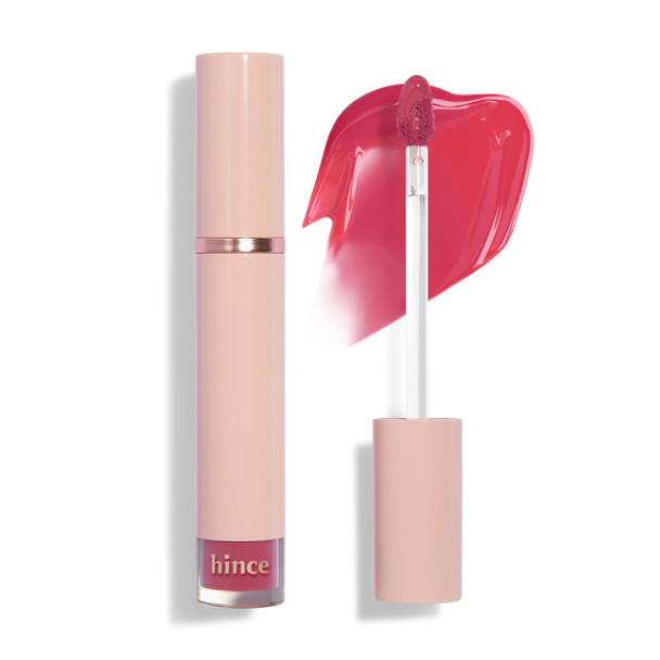 HINCE Mood Enhancer Water Liquid Glow - Non-Sticky & Waterproof Lip Stain for Women - Long Wearing Lip Gloss for Natural and Glass Glow - Moisturizing Liquid Makeup, 0.16 fl.oz